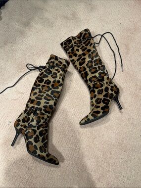 Rodolphe Menudier Italian vintage pony hair boots size 37